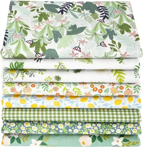 Miniatura 22 de Aubliss Paquete de 8 piezas de tela gruesa 100% algodón, 20 x 20 pulgadas, tela de algodón precortada para patchwork, costura, acolchado, Dinosaurio