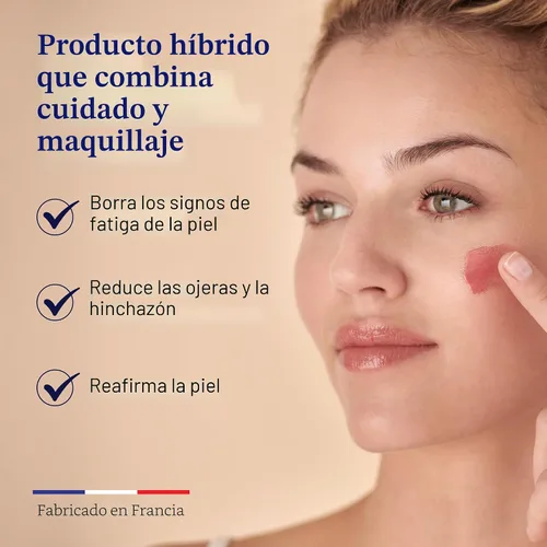 Miniatura 3 de Embryolisse Crema de tez radiante. Maquillaje híbrido e hidratante facial con ácido hialurónico y manteca de karité. Cuidado iluminador para una Rosa