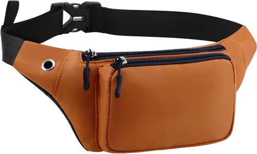 Miniatura 22 de Kamo Fanny Pack, Riñonera Mochila Impermeable Durable Poliéster Pequeño para el aire libre Ligero bolsa cruzada, bolso de día para Mujeres Hombres