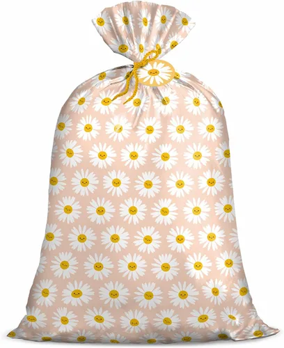 Miniatura 12 de Bolsa de regalo jumbo grande de plástico Loveinside, bolsa de plástico con diseño de oso durmiente azul para niño, con etiqueta y lazo para Oso