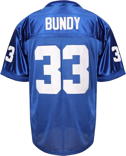 Miniatura 3 de MESOSPERO Al Bundy 33 Polk High - Camiseta de fútbol para hombre, camiseta deportiva azul 90S, ropa de hip hop S-3XL, 33 Al Blue