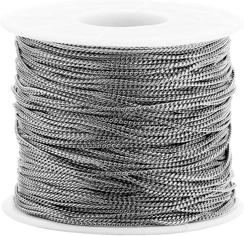 Miniatura 11 de AGCFABS 16.4 ft/Pack Cadena de Serpiente Collar de Enlace a Granel para Collar DIY Joyería Fabricación Hecho a Mano Encontrar Accesorios (Bronce)