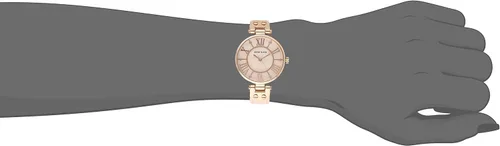 Miniatura 2 de Anne Klein Reloj con correa de cuero acentuado con purpurina para mujer