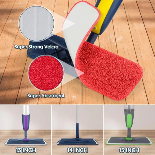 Miniatura 5 de 7 Almohadillas Reutilizables para Trapeador Swiffer PowerMop - MEXERRIS Almohadillas de Microfibra Húmeda para PowerMop Repuestos Lavables a Máquina
