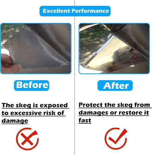 Miniatura 3 de 99022 Skeg Guard para Volvo Penta SX Drive Single Prop 1995-2006 Inboard Skeg Protector Shield Instalación DIY