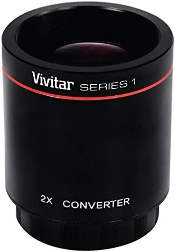 Vivitar Serie V2XMR 1 T-Mount 2X Convertidor F/19.685 in, 16.535-31.496 in, 25.591-51.181 in