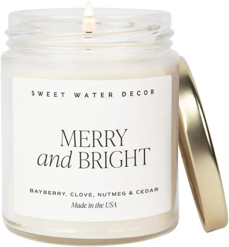 Miniatura 19 de Sweet Water Decor Vela perfumada de Navidad con aroma a canela, árboles, naranja y clavo - Vela de invierno perfumada - Velas de Navidad