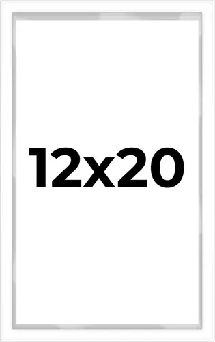 Miniatura 42 de Caja de sombra de 10 x 24 pulgadas, marco blanco contemporáneo – Tamaño interior 10 x 24 x 1 pulgada de profundidad – El marco blanco está hecho