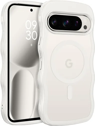 Miniatura 28 de BENTOBEN Magnetic for Google Pixel 10 Case Cute, Curly Wavy Pixel10 Case [Compatible with MagSafe], Anti-Slip Shockproof Matte Slim Women Girls Boys