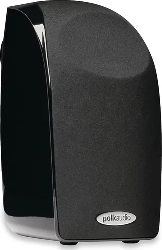 Polk Audio Blackstone TL1 - Altavoz satelital (individual, negro) | Tecnología PowerPort, acabado brillante | Sonido compacto | Empareja con la