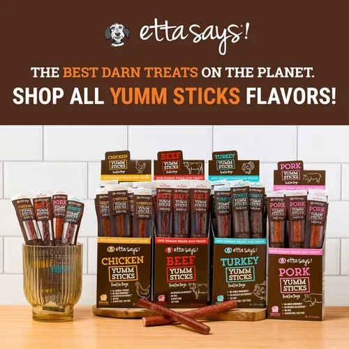 Miniatura 7 de etta says! Yumm Sticks - Golosinas de carne seca real para perros, carne seca de res, pollo, cerdo y pavo, grado humano, fabricadas en los Estados