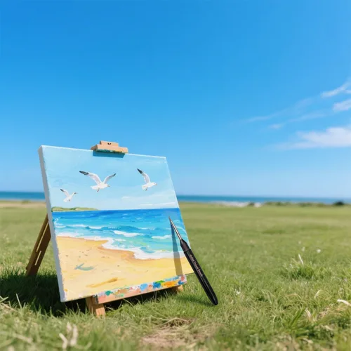 Miniatura 7 de Pinceles redondos Kolinsky de punta fina para acuarela, acrílico, gouache, pintura al óleo y manualidades - Juego de suministros de arte de viaje
