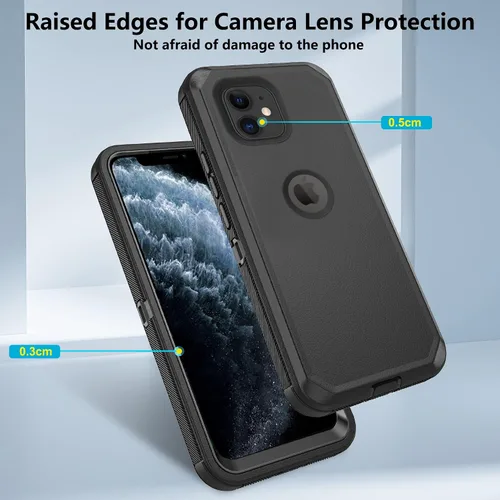 Miniatura 4 de Asuwish Funda de teléfono para iPhone 12 Mini 5.4, híbrida, resistente, a prueba de golpes, protección dura, a prueba de caídas, cuerpo completo