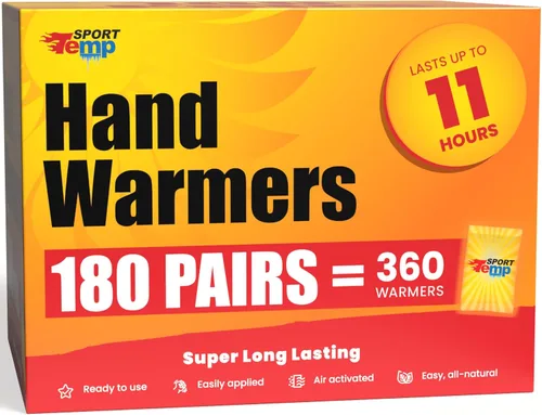 Hand Warmers - Up to 11 Hours of Heat, Super Long Lasting - Easy, All Natural - Air Activated, for Body, Hands & Toes - Odorless Hot Hand Warmer -