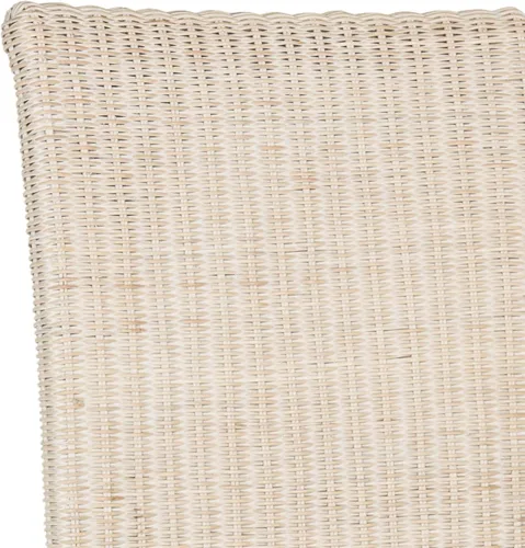 Miniatura 6 de SAFAVIEH Muebles - Juego de 2 sillas de comedor de mimbre Arjun - Blanco lavado - Ratán - Diseño tejido costero - Ideal para comedor, cocina, altura