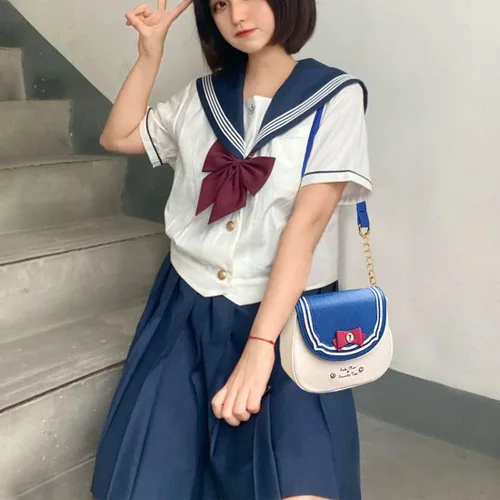 Miniatura 6 de Sunwel Fashion Bolso cruzado pequeño Kawaii Anime Cosplay bolso de hombro con cadena de lazo