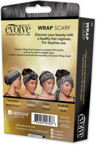 Miniatura 2 de Evolve Bufanda envolvente - Estampado tribal multicolor