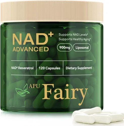 Suplemento NAD, ribósido de nicotinamida NAD, liposoma alternativa NAD extra fuerte, Boost NAD y resveratrol + para mujeres y hombres, energía