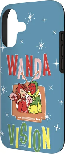 Miniatura 2 de Marvel WandaVision Wanda & Vision Retro TV Artwork - Carcasa para iPhone 17