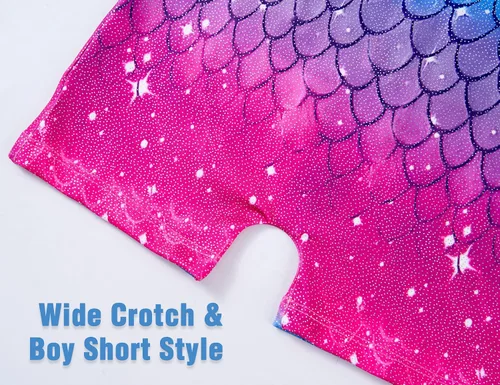 Miniatura 6 de TENVDA Gymnastics Leotards for Girls 2-12 Years Old Sparkly Multicolor Kids Tumbling Biketards Unitard