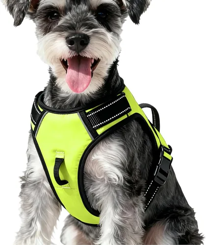 Miniatura 72 de Arnés para perro sin tirones, chaleco reflectante ajustable y acolchado para mascotas con asa de fácil control, fácil de llevar con nudo elegante