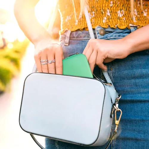 Miniatura 7 de Aoney Estuche de joyería de viaje, organizador de joyas pequeño, cajas de joyería para mujer, organizador de collares, bonita caja de joyería
