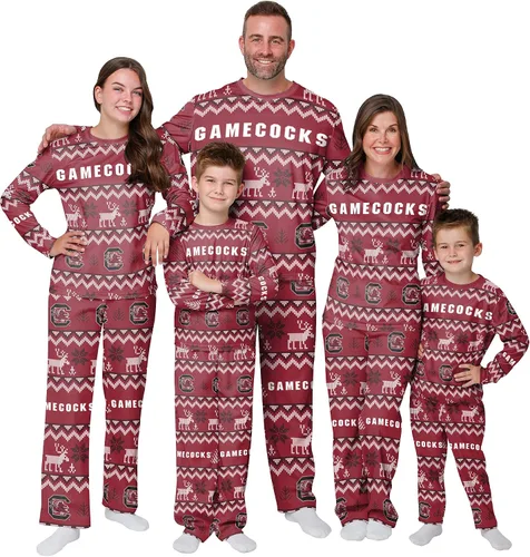 Miniatura 23 de FOCO - Conjunto de pijama familiar a juego con estampado llamativo del equipo de la NCAA, para unisex-adulto