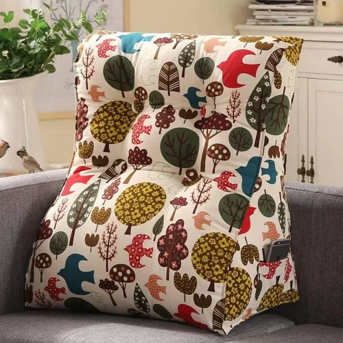 Almohada de cuña elevada para cabecero de cama individual, cojín de apoyo para sentarse en la cama, respaldo de cama, almohada de lectura para sofá