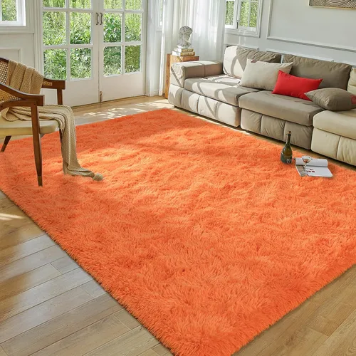 Miniatura 28 de Alfombra de área Softlife para sala de estar, alfombra lanuda mullida y esponjosa de 6 x 9 pies en color azul para dormitorio de niñas y niños, Azul