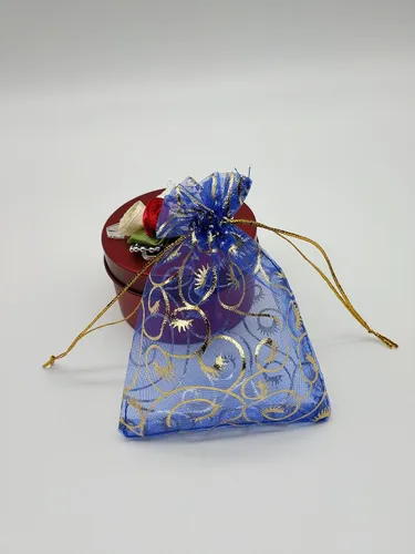 Miniatura 5 de Ankirol 100 bolsas de recuerdo de bodas, de organza transparente, con estampado de pestañas, de 3.5 x 4.5 pulgadas, con cordón de ajuste