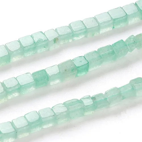 Miniatura 17 de KISSITTY 180 cuentas espaciadoras de piedras preciosas de jaspe azul natural de 0.157 pulgadas (0.157 in), cuentas de cristal semipreciosas, mini