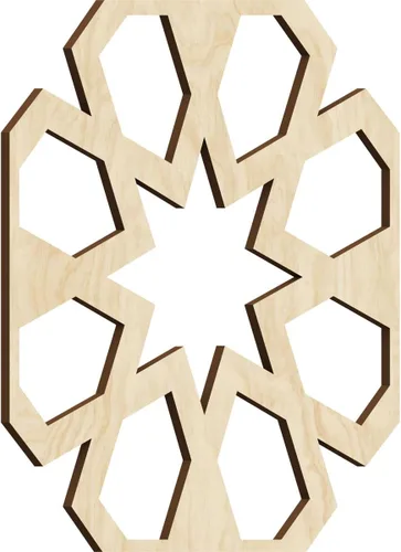 Miniatura 6 de Jackson Decorative Fretwork Wood Wall Panels, Large, 23 3/8" W x 23 3/8" H x 1/4" T, Cherry