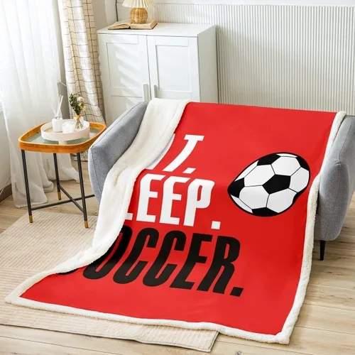 Miniatura 10 de Feelyou Football Throw Blanket Basketball Sports Soft Fleece Sherpa Cozy Fuzzy Plush Warm Soccer Ball Game Fuzzy Plush Throw Black Baseball Gaming