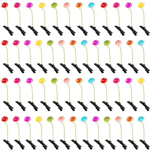 Miniatura 9 de 50 pinzas para brotes de hierba, horquillas de flores para mujeres, niñas, niños, fiesta, escuela