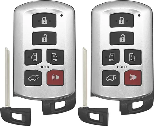 Miniatura 3 de Reemplazo de llavero de coche para Toyota Sienna 2011 2012 2013 2014 2015 2016 2017 2018 2019 Toyota Sienna Smart Remote FCCID: HYQ14ADR; por Auto