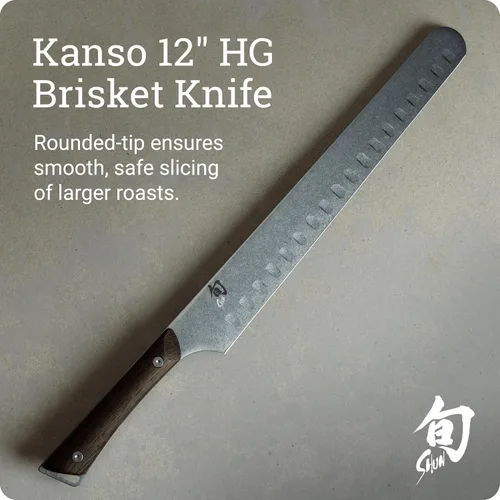 Miniatura 2 de Shun Kanso - Cuchillo de pechuga hueca de 12 pulgadas, cuchillo japonés hecho a mano con funda de madera Saya, hoja de acero inoxidable AUS10A