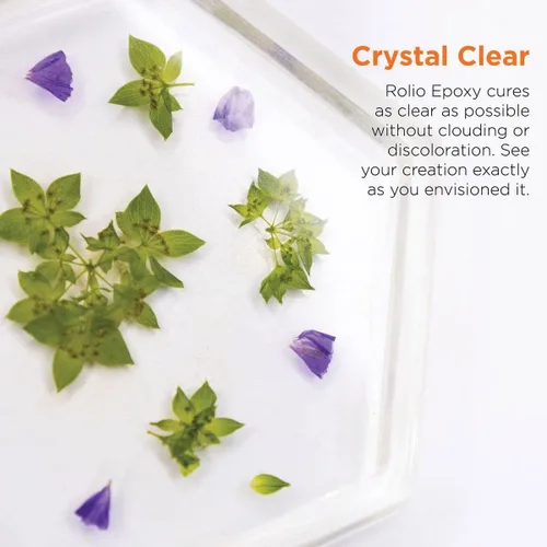 Miniatura 2 de Rolio - Kit de resina epoxi y endurecedor de 32 onzas, transparente, brillante, resistente a los rayos UV, para manualidades de bricolaje