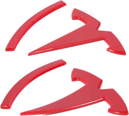 Miniatura 13 de Accesorios de emblema para Tesla Model 3 Logo Sticker 2023 2022-2017 Model 3 Calcomanías (negro)