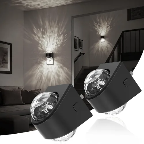 Miniatura 22 de JandCase Luces nocturnas enchufables a la pared, proyector de estrellas, luz nocturna de galaxia automática 3CCT, enchufe con sensor de luz