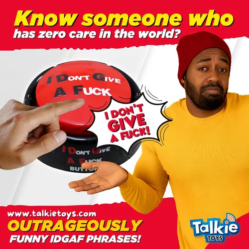 Miniatura 3 de Talkie Toys Products No me importa un botón de mierda - 8 frases divertidas de IDGAF
