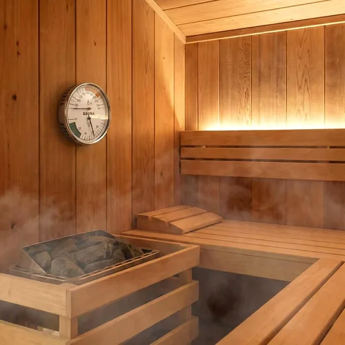 Miniatura 7 de MEANLIN MEASURE Termómetro e higrómetro 2 en 1 Fahrenheit, medidor de termómetro de acero inoxidable, 70-250°F, 0-100% HR para sala de sauna