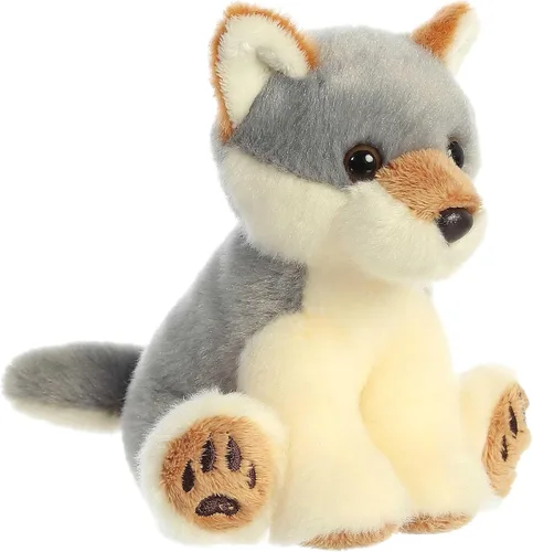 Aurora - Lil Monty Moose Lil Wiley Wolf - 5" Lil Wiley Wolf, gris, modelo: 03514