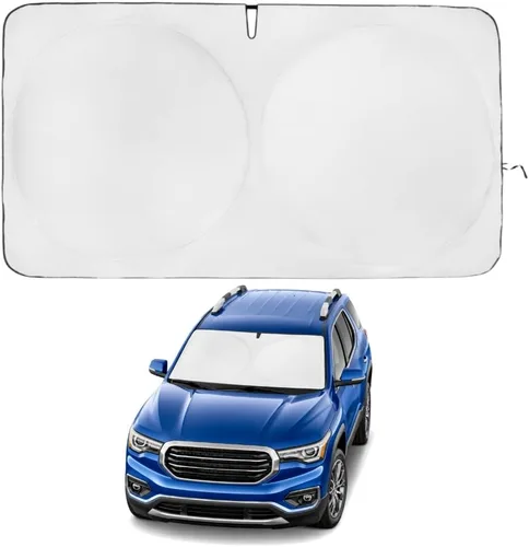 Miniatura 198 de Kinder Fluff Parasol para parabrisas Protección solar reflectante patentada para automóvil, certificado 99% de bloqueo UVR, interior fresco