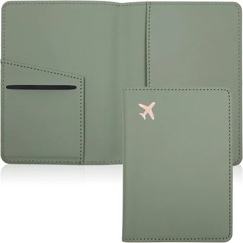 Miniatura 16 de Estuche para pasaporte, ranuras para pasaporte, tarjetero para pasaporte y tarjeta de vacunación, bonita funda para pasaporte para mujeres