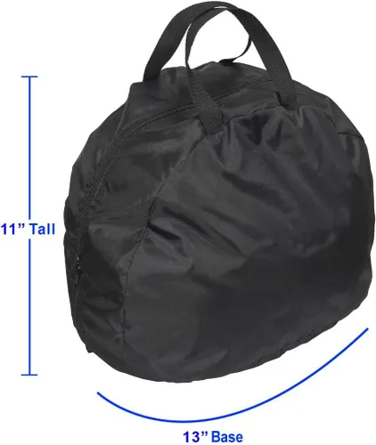 Miniatura 5 de Raider BCS-8B Bolsa para Casco Deluxe de Nylon Negro y Duradera para Motocicleta MX, Mediana