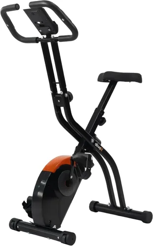 Miniatura 9 de ATIVAFIT Bicicleta de ejercicio plegable fitness para interiores, bicicleta de ciclismo magnética 3 en 1 vertical y reclinada con bandas de Negro