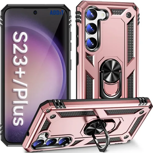 Miniatura 27 de ADDIT Funda S23 para Samsung Galaxy S23 de 6.1 pulgadas, con anillo de soporte, soporte ajustable, grado militar, protección resistente, a prueba
