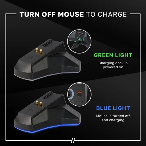 Miniatura 5 de Logitech G502 X Lightspeed - Mouse inalámbrico para juegos, color negro, Sensor Hero, 25,600 DPI, 13 botones programables, interruptores LIGHTFORCE