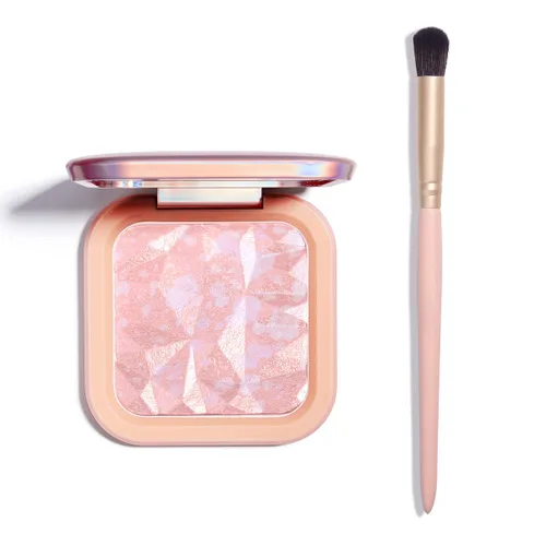 Miniatura 4 de ELESSY Paleta Iluminadora de Maquillaje de Larga Duración Polvo Iluminador Facial con Brillo Paleta Iluminadora Se Adapta a Todos los Tonos de #04