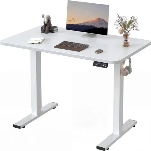 Miniatura 10 de Furmax - Escritorio eléctrico de altura ajustable de pie grande de 48 x 24 pulgadas, escritorio de pie para oficina en casa, alturas prestablecidas
